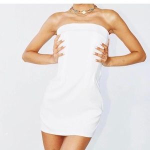 With jean white corset dress